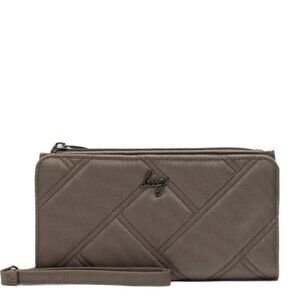 Brand New Lug Arabesque Ultra X Zip RFID Wallet in Walnut